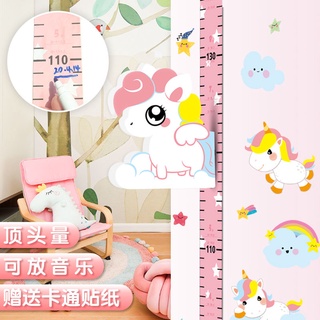 Miếng dán tường 3d đo chiều cao hình thước đo chiều cao 3d cho bé 11.5