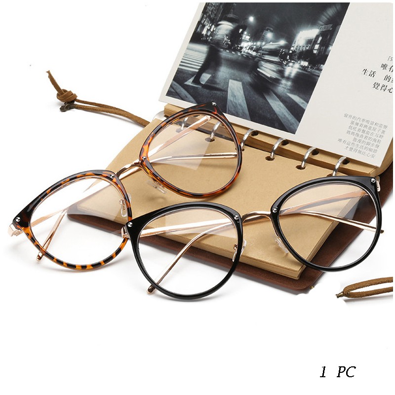 Mắt kính gọng tròn trong suốt phong cách cổ điển | BigBuy360 - bigbuy360.vn