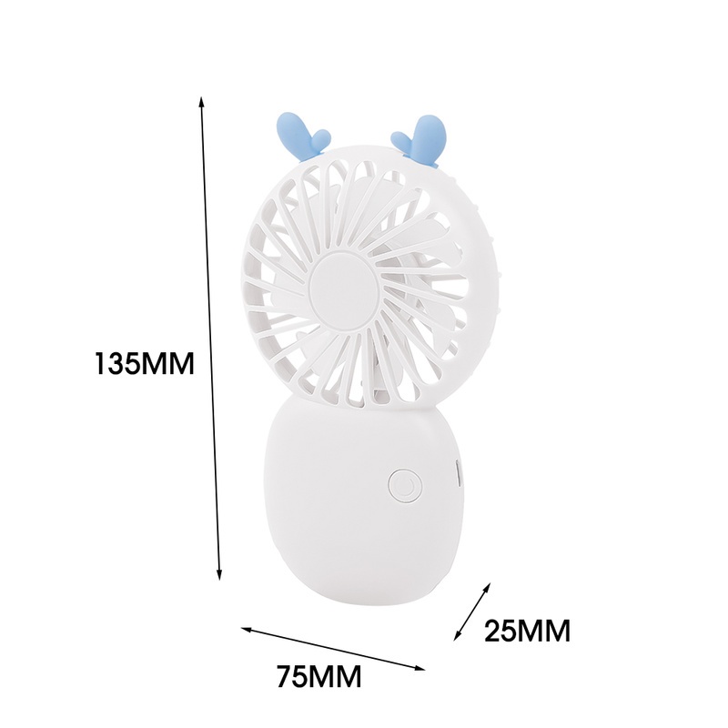 Quạt Cầm Tay Mini Có Cổng Sạc USB Và Giá Đỡ Điện Thoại 3 Kiểu Khác Nhau Mang Đi Du Lịch/Ngoài Trời