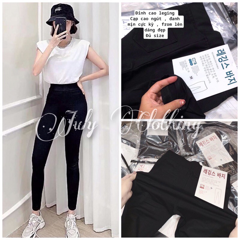 Quần Legging Bigsize Cạp Cao Nâng Mông 🎀 Quần dài ôm body size S đến 5XL, dễ phối đồ, tôn dáng