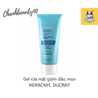Gel Rửa Mặt Cho Da Mụn Ducray Keracnyl Gel Innova Myrtacine (200ml)