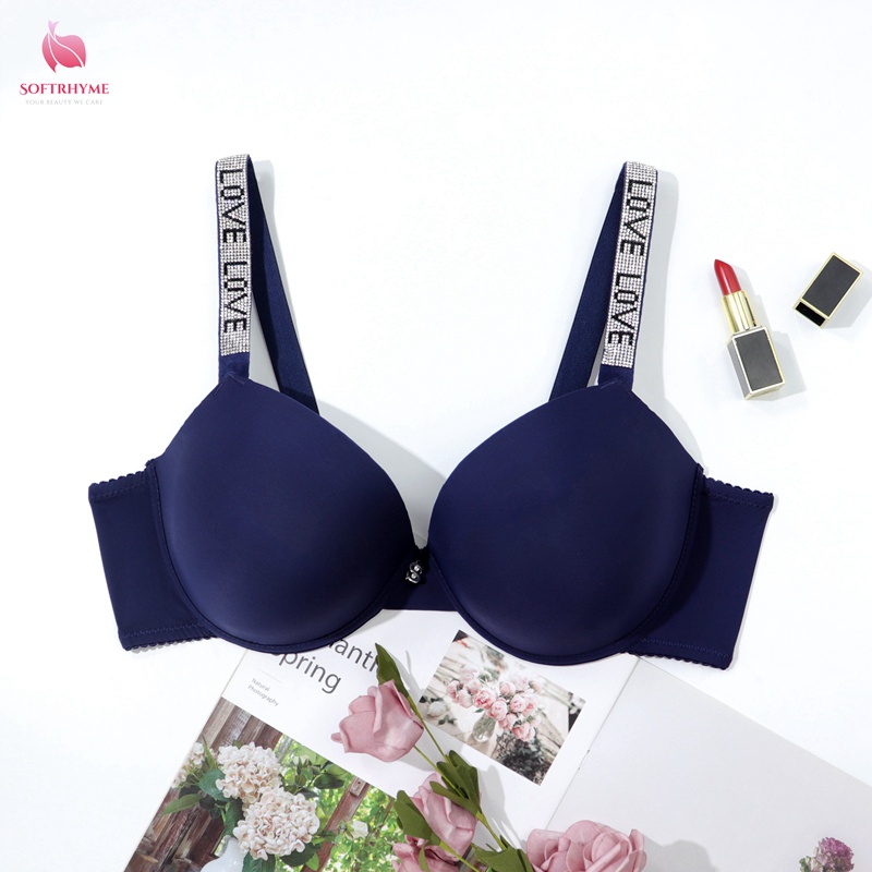 Áo Lót Nữ Có Gọng Áo Ngực Mềm Không Đường May Cỡ Lớn 36B 38B 40B 42B -764B