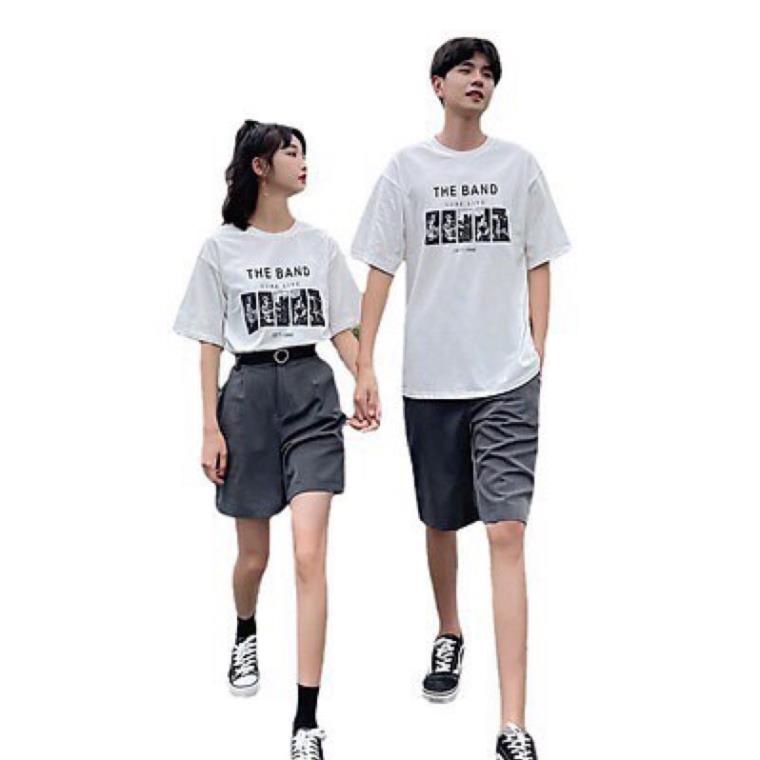 Áo Thun Tay Lỡ Form Rộng 3158 - Phông Nam Nữ Cotton Oversize - T shirt The Band Unisex