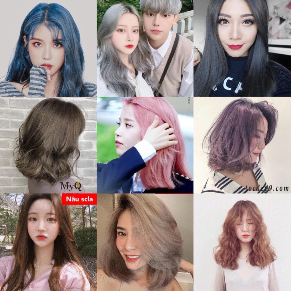 09 màu thuốc nhuộm tóc bán chạy nhất 2020 (kèm trợ nhuộm)