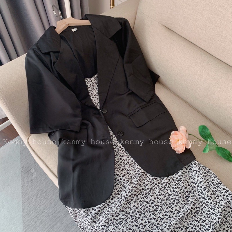 Áo blazer tay ngắn ulzzang [ HÌNH THẬT ]