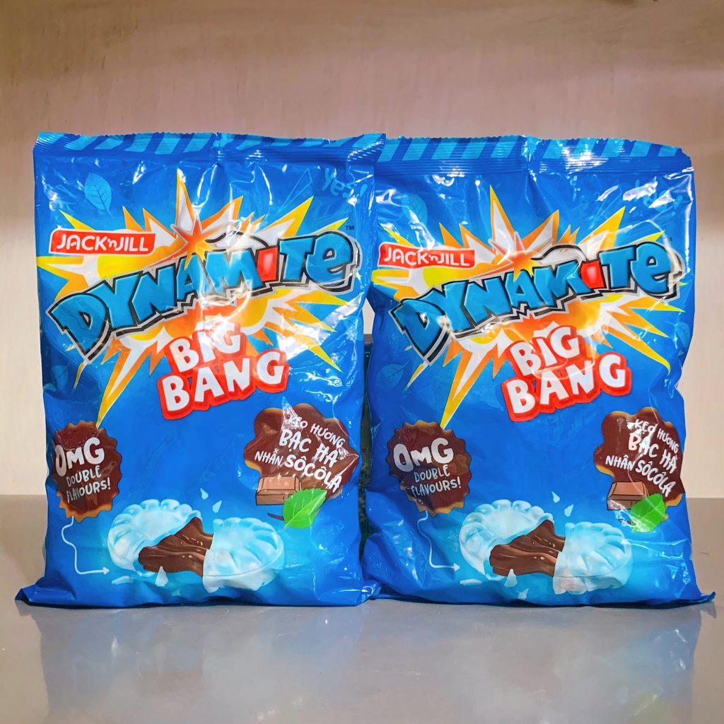 Kẹo Dynamite BigBang Bạc Hà Nhân Sôcôla Gói 330g