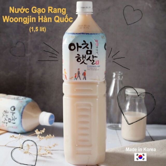 (date t11/2021) Nước gạo Hàn Quốc Woongjin 1.5 lít