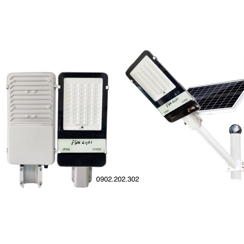 ⚡️ Đèn đường Năng Lượng Mặt trời 300W cao cấp. FSW-300w siêu sáng