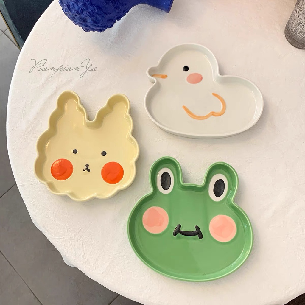 Đĩa hình, khay trang trí decor hình ngộ nghĩnh đáng yêu