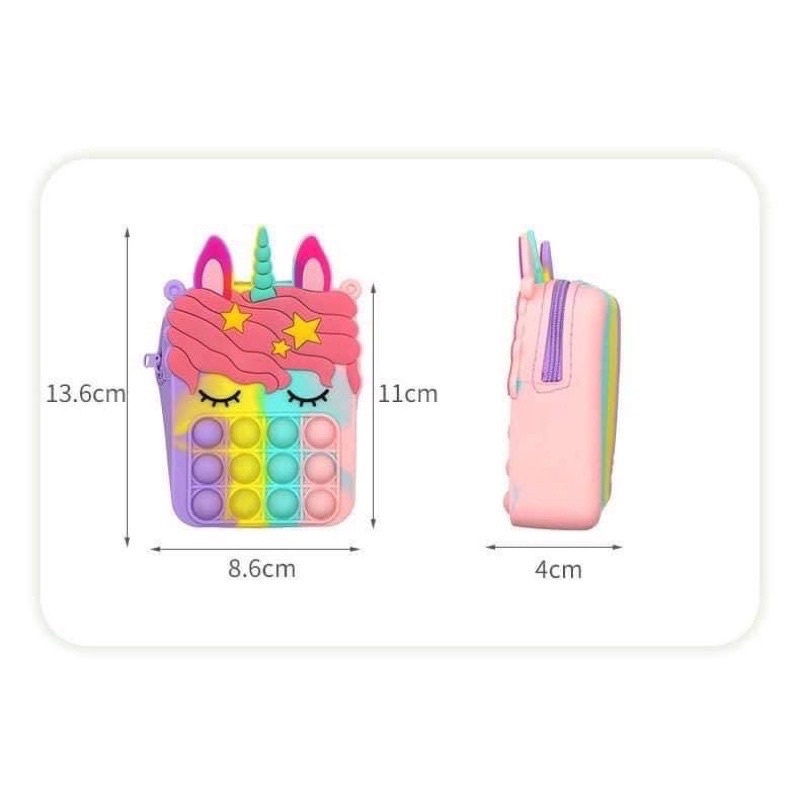 TÚI ĐEO CHÉO POP IT CHO BÉ( túi đeo chéo pop it piên bản giải toả căng thẳng)