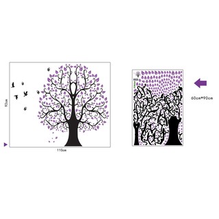 Decal dán tường Cây tím - DCX032