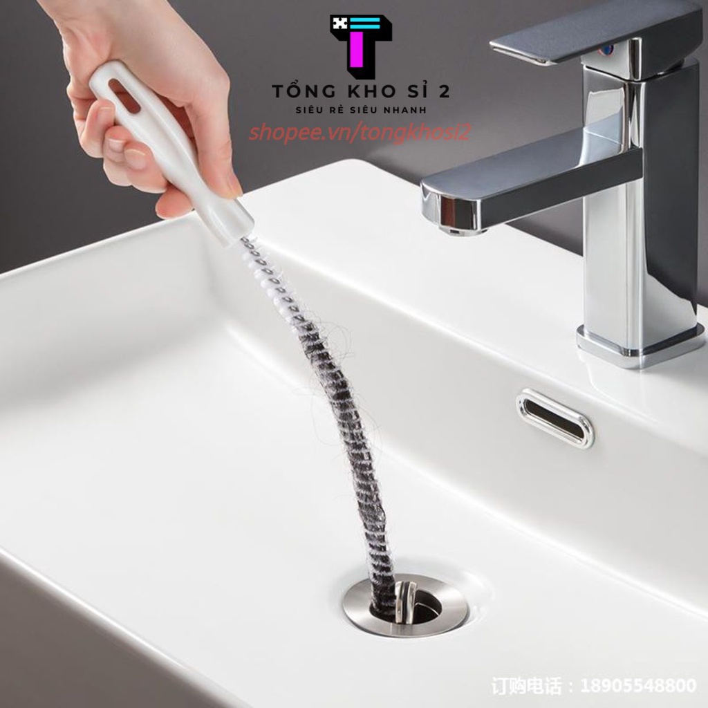 Dụng Cụ Thông Tắc Đường Ống Thoát Nước Bồn Rửa Chén / Phòng Tắm T2