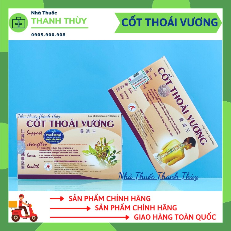 CỐT THOÁI VƯƠNG  Hỗ Trợ Giảm Đau Xương Khớp, Góp Phần Giúp Xương Khớp Chắc Khỏe