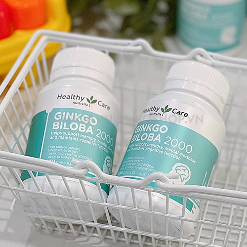 Viên Uống Bổ Não Healthy Care Ginkgo Biloba 2000mg 100 Viên Chuẩn Chính Hãng Úc