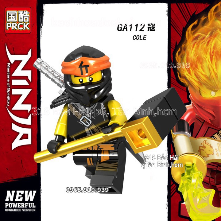 HOT- Đồ chơi lắp ghép lego Minifigures Ninjago Các Nhân Vật Jay Jane Kai Lloyd Wu Nya Cole GA107 GA108 GA109