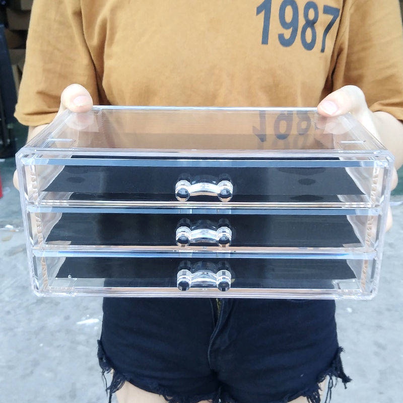 Hộp Đựng Mỹ Phẩm Bằng acrylic Trong Suốt Dạng Ngăn Kéo Tiện Dụng