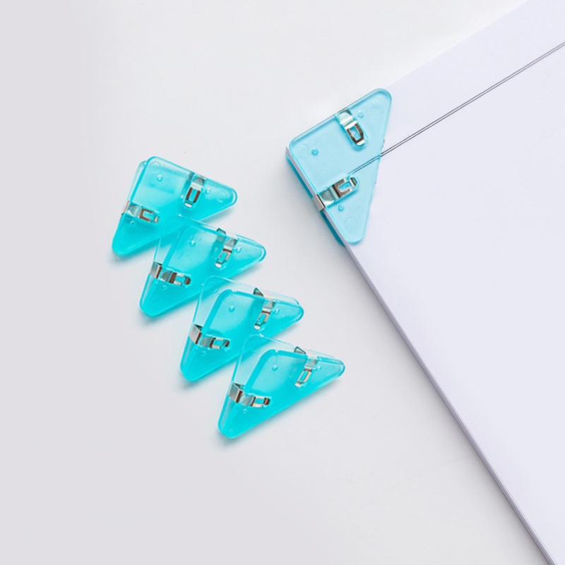 Set 5 Kẹp Giấy Đánh Dấu Trang Sách Hình Tam Giác Dễ Thương 50 Tờ