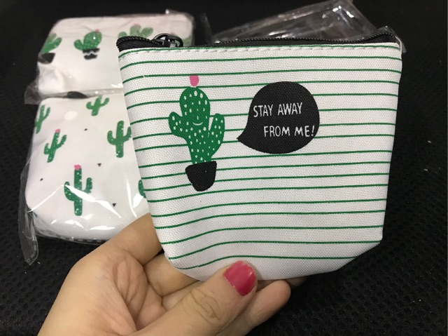 Bóp đựng tiền xu in hình xương rồng xinh xắn/Ví tiền xu | BigBuy360 - bigbuy360.vn