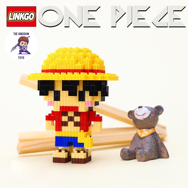 Đồ Chơi Lắp Ráp LINKGO Mô Hình Luffy Zoro Sanji Nami Chopper Robin Ace Usopp Trọng Đảo Hải Tặc One Piece Mô Hình 3D