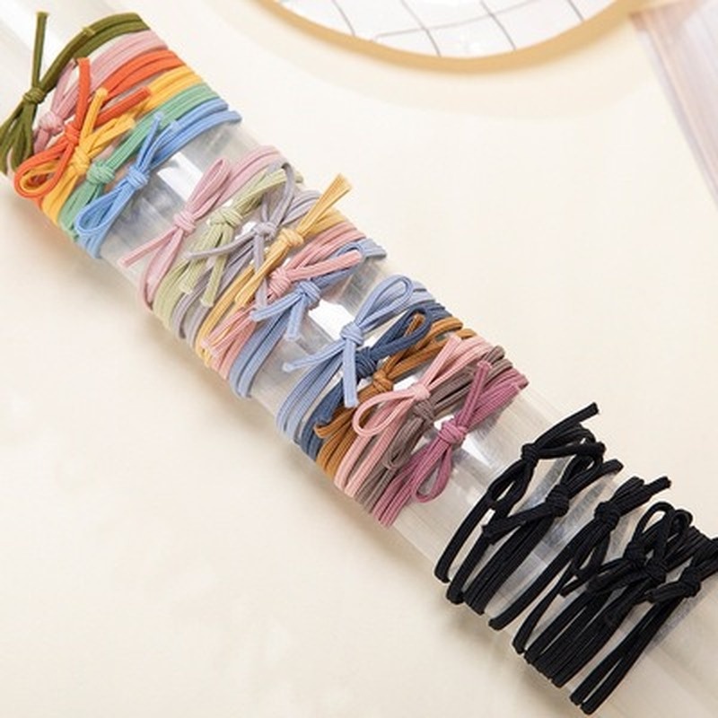 Dây Buộc Tóc Co Giãn Thắt Nơ Đáng Yêu Tiện Lợi Cho Nữ