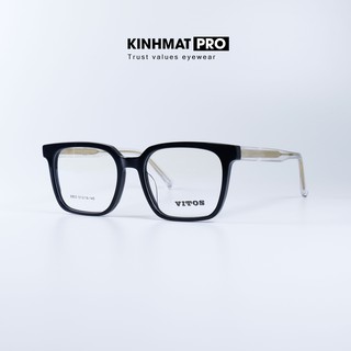 Gọng kính nam nữ Vitos 6803, gọng kính cận cao cấp nhựa lõi hợp kim - Kính mắt Pro