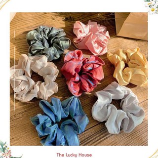 Dây buộc tóc Scrunchies lụa bóng sang mịn HD46