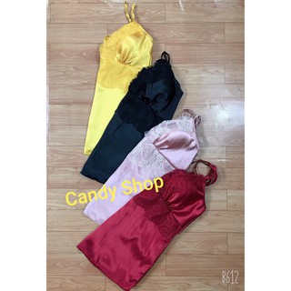 Sét bộ ngủ nữ phi bóng phối ren kèm mút