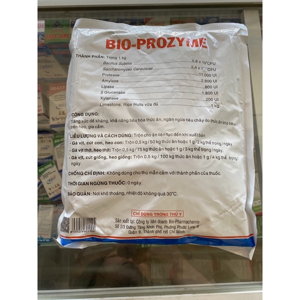Men tiêu hoá Prozyme cung cấp men tiêu hoá và men vi sinh cho vật nuôi.