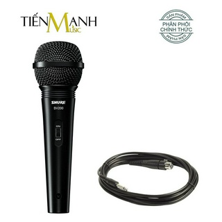 Mic shure sv200 có dây cầm tay vocal microphone karaoke micro sv200-q-x