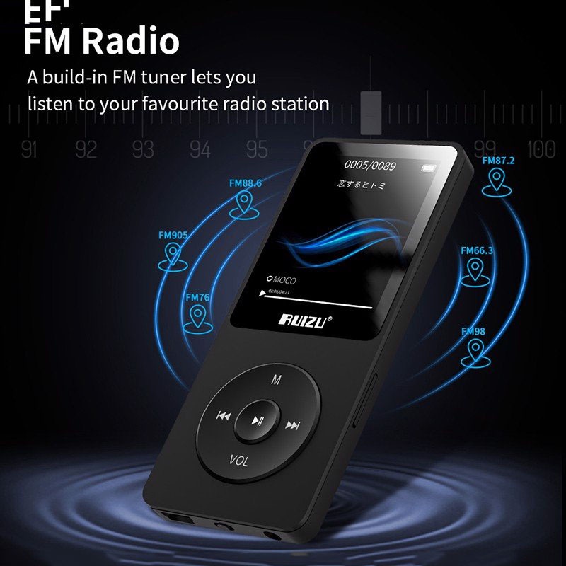 Máy Nghe Nhạc Mp3 RUIZU X02 / RUIZU X02B - Hàng Chính Hãng