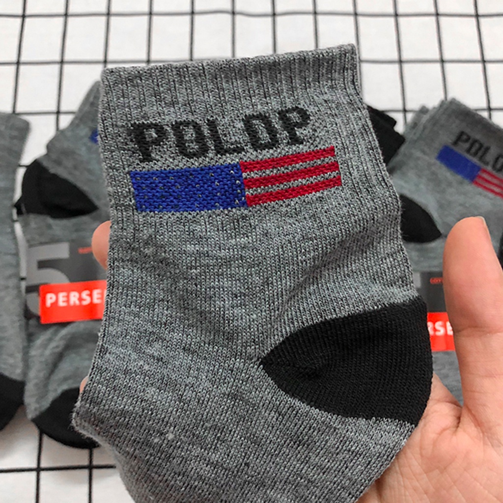 Combo 10 đôi tất, vớ nam cổ cao cotton co dãn chống hôi chân thấm mồ hôi thoáng mát