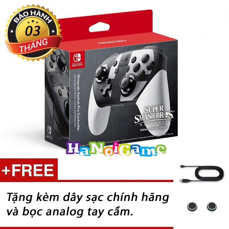 TAY CẦM NINTENDO SWITCH PRO CONTROLLER SUPER SMASH BROS LIMITED EDITION