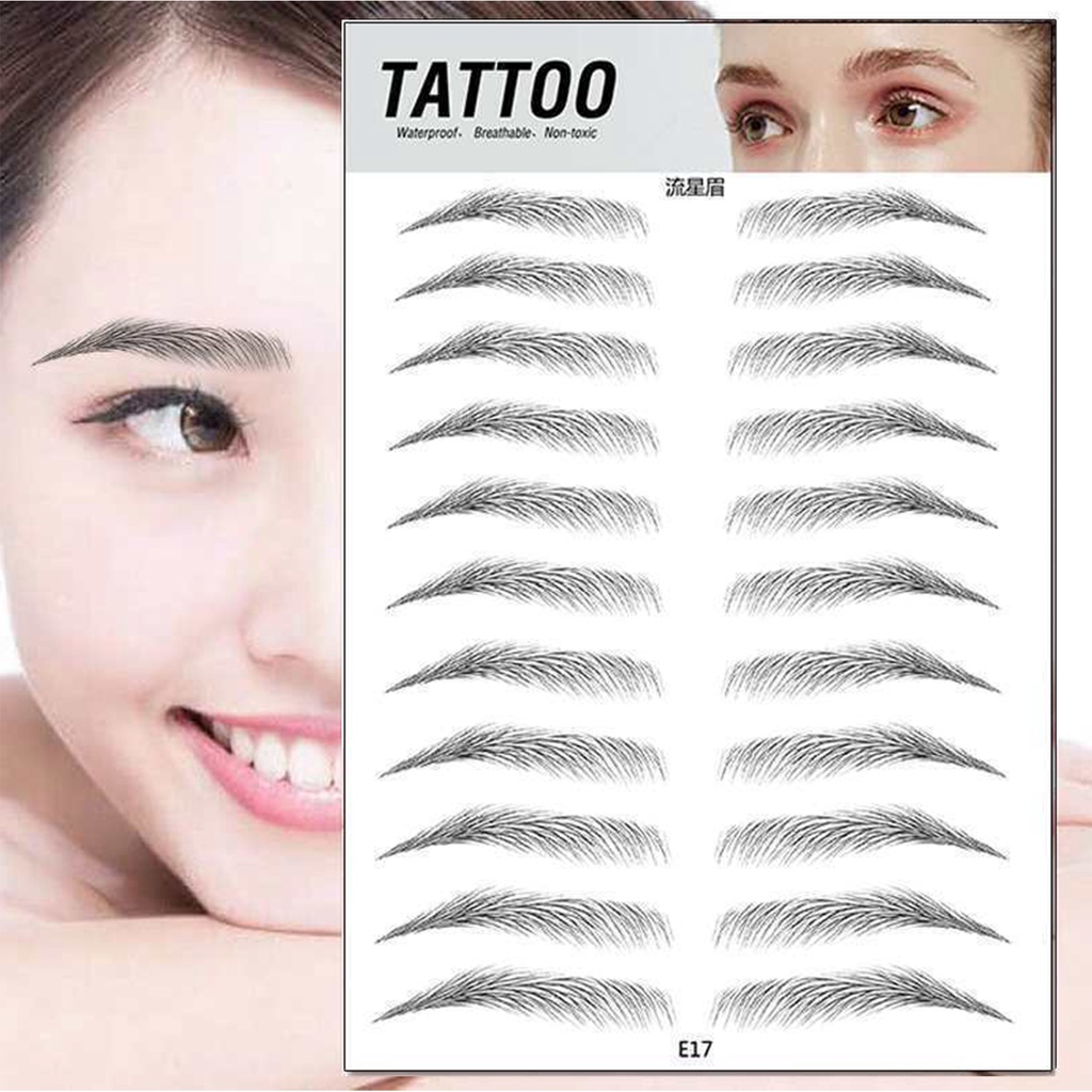 Miếng Dán Trang Điểm Lông Mày 3D Lâu Trôi Chống Thấm Nước Cho Nữ