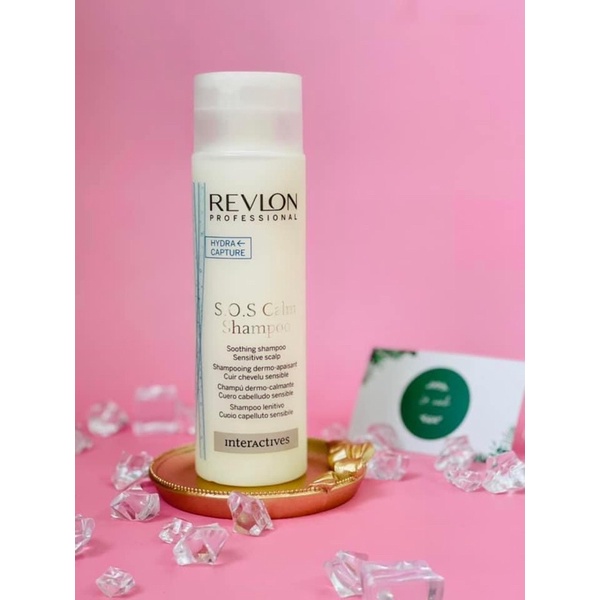 Dầu gội dành cho da đầu nhạy cảm giảm gàu ngứa, mượt tóc Revlon Professional Interactives S. O. S Calm Shampoo 250ml