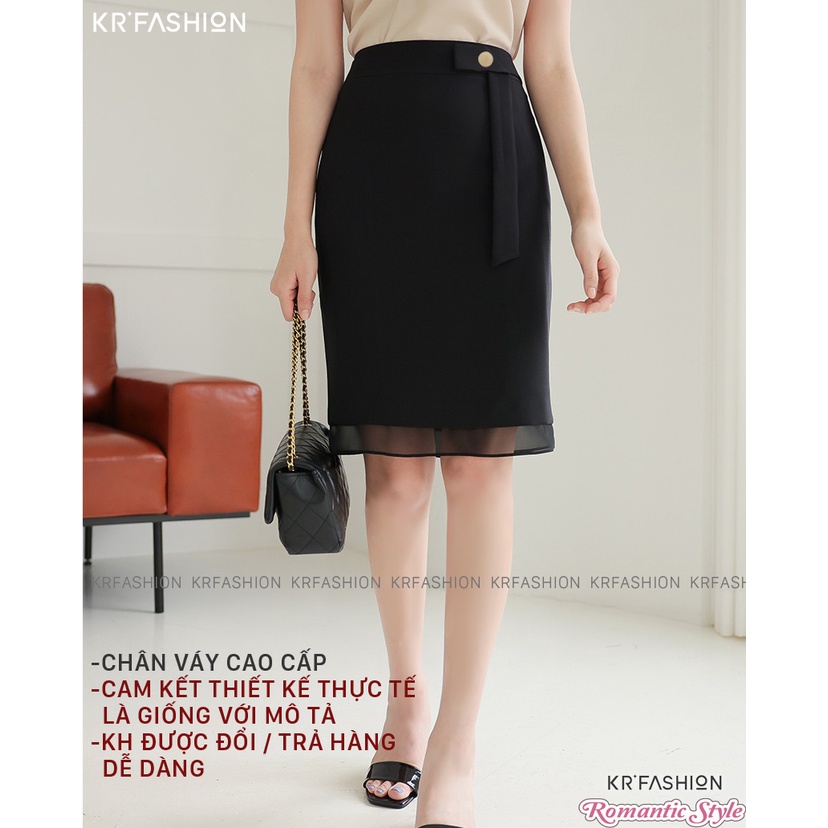 Chân váy công sở thiết kế vạt trước SK2110 KRFashion nữ xinh xắn váy Hàn Quốc đẹp | BigBuy360 - bigbuy360.vn