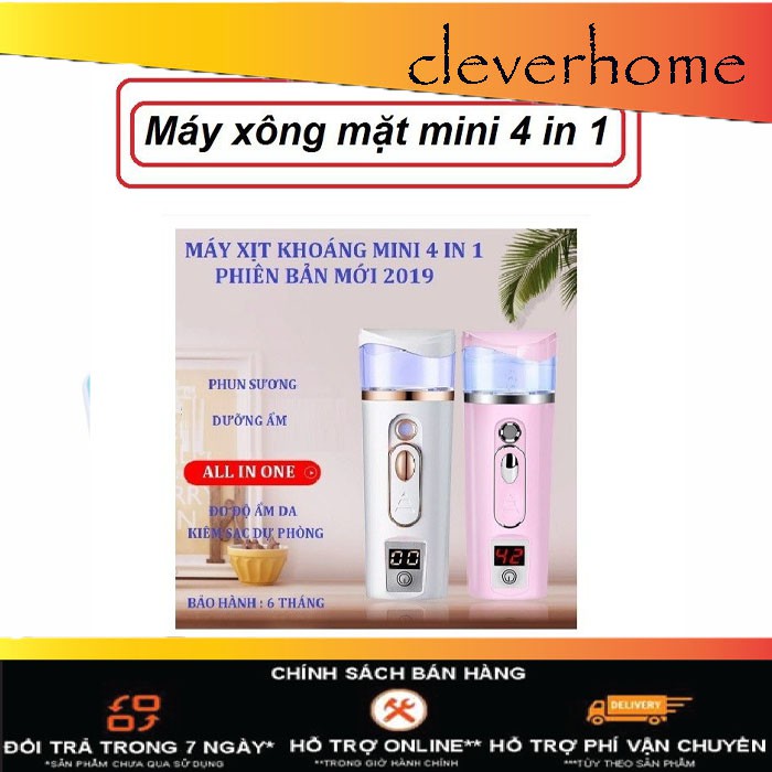 [hot] {Hot New} Máy xịt khoáng xông mặt nano mini đo độ ẩm da 2019