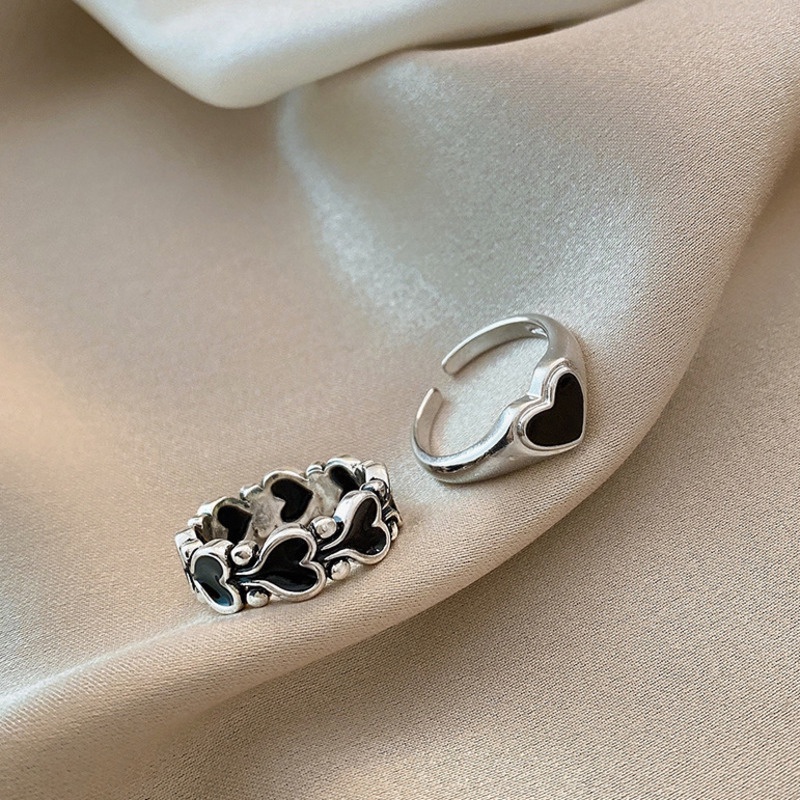 Nhẫn Hình Trái Tim Thời Trang Theo Phong Cách Hàn Quốc Dành Cho Nữ