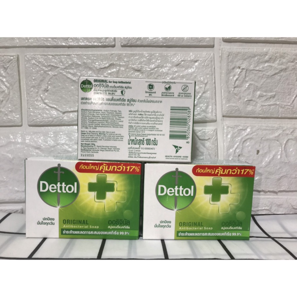 Xà Bông Kháng Khuẩn Dettol Thái Lan 100gram