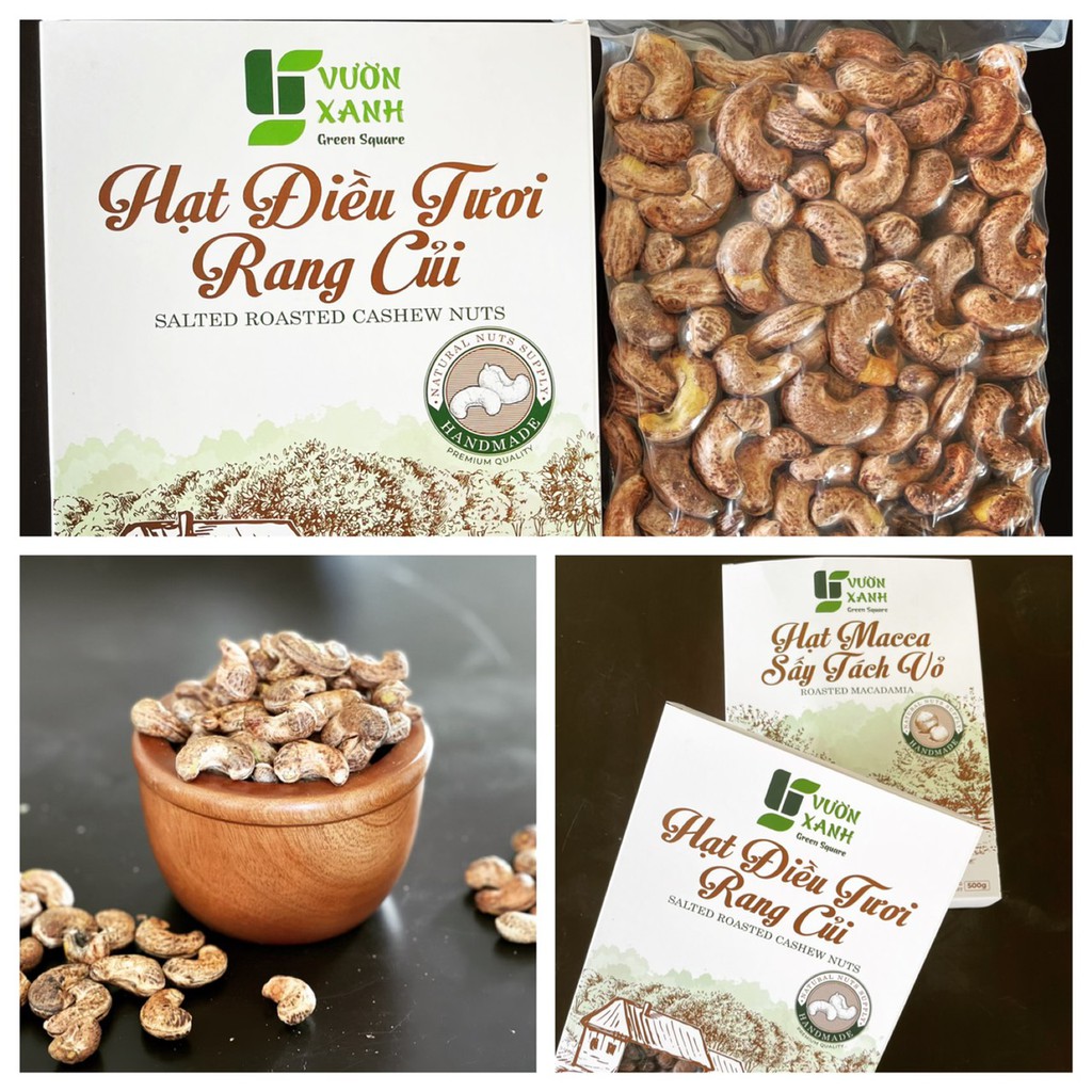 Hạt điều muối rang củi loại 1 - túi 500gr | BigBuy360 - bigbuy360.vn