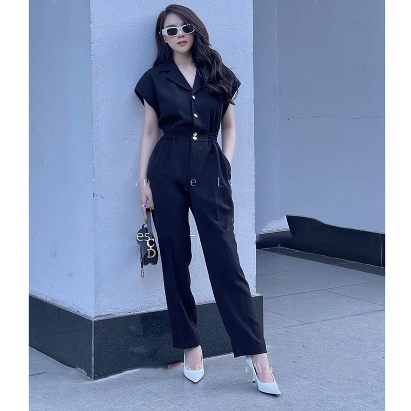 Jumpsuit Cổ Vest Dáng Dài Hàng Quảng Châu JS0011-Teen 888