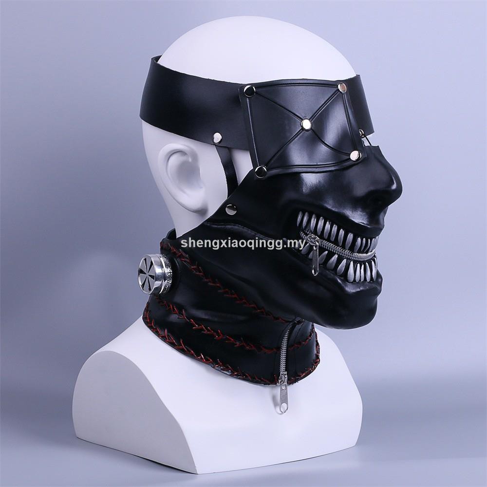 Mặt Nạ Cosplay Tokyo Ghoul 2 Có Khóa Kéo Điều Chỉnh Được