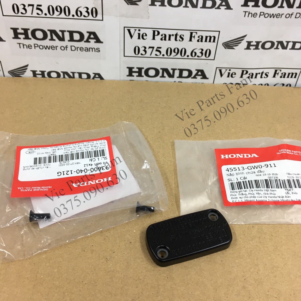 Nắp bình dầu tay phanh, tay thắng đĩa xe Honda  - Hàng chính hãng Honda
