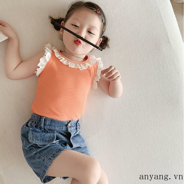 [Mã FASHIONCB264 giảm 10K đơn bất kỳ] Áo Sát Nách 100% Cotton Cho Bé Gái