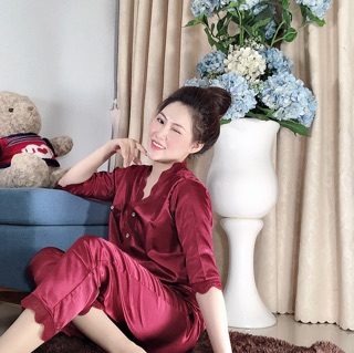 Bộ phi lụa cao cấp phối ren