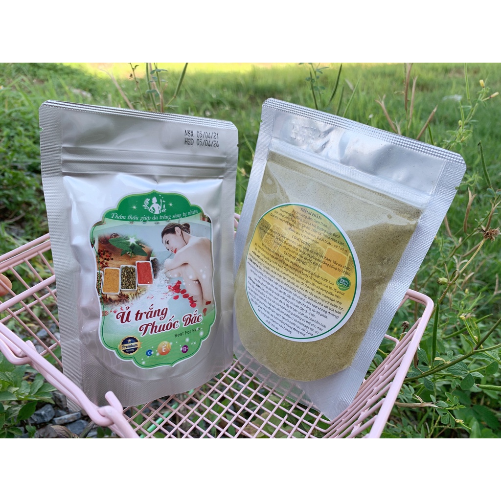 Bột tắm trắng thuốc bắc 24 vị,ủ trắng thuốc bắc body dưỡng trắng da