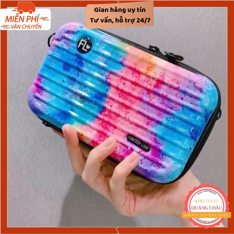 Túi Xách Nữ Mini 🔥FREESHIP🔥 Túi Đeo Chéo Nữ Vali Cốp Mini Cực Hot (kèm logo và dây chữ) HH125