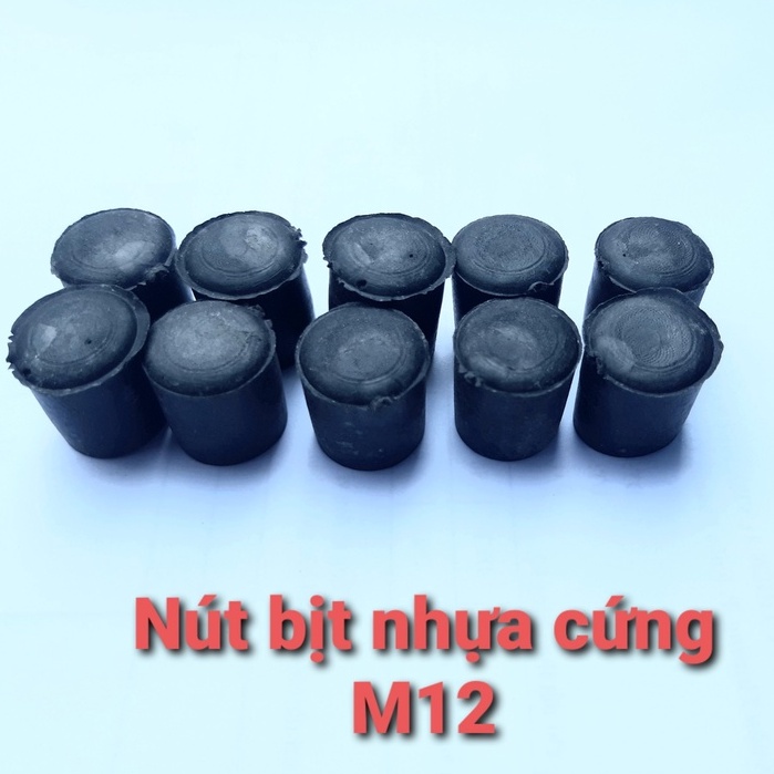 Nút bịt nhựa cứng, đầu bịt nhựa M10 và M12 ( 500 Cái/ Túi)