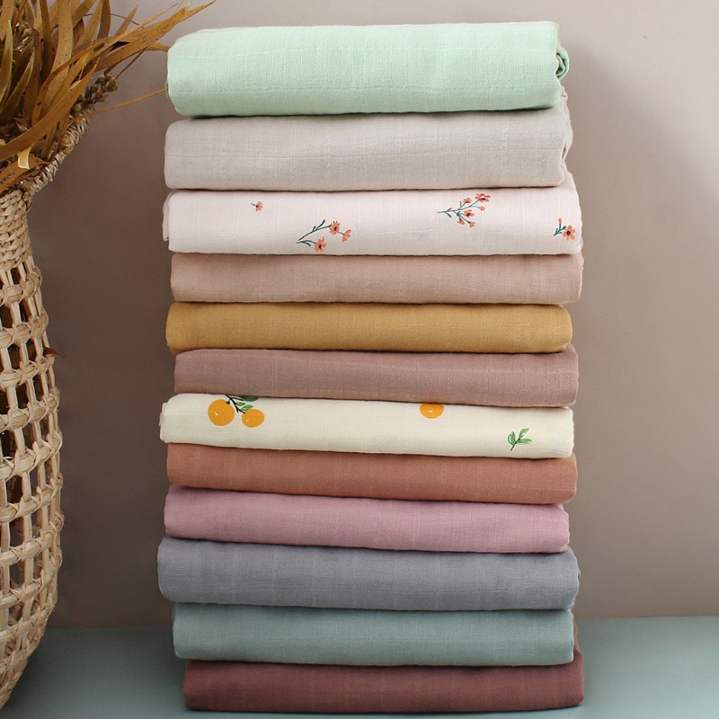 Chăn Quấn Em Bé 2 Lớp 120x120cm Mềm Mại Ốp