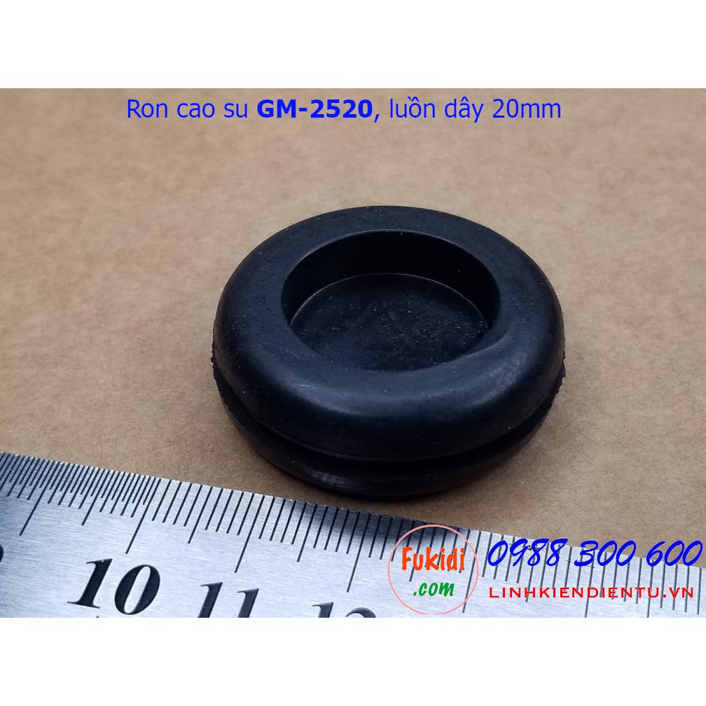 Vòng đệm, ron cao su phi 25mm, luồn dây 20mm GM-2520 - GM2520