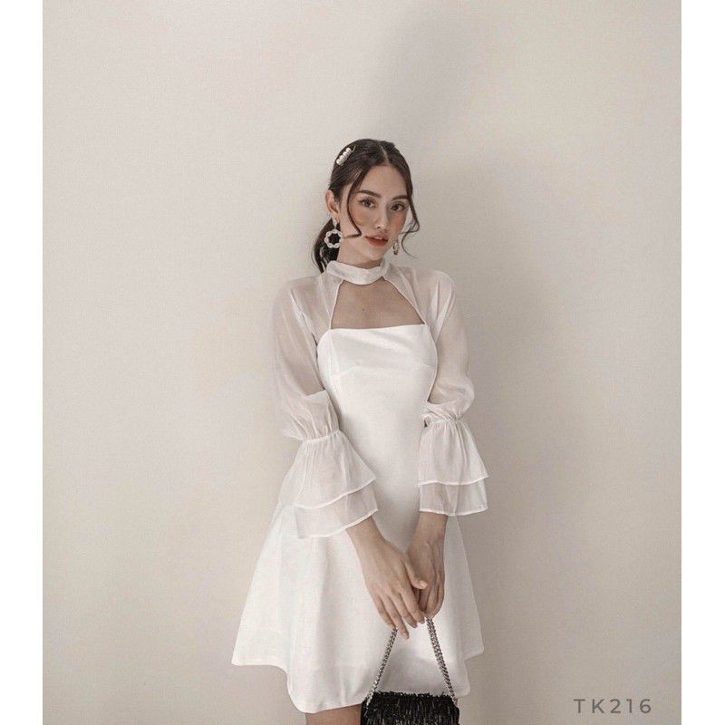 Đầm dự tiệc tay phối lưới Lagi Dress | BigBuy360 - bigbuy360.vn